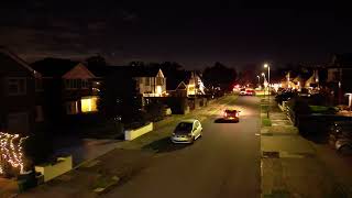 Petts Wood Kent St George’s Road Christmas Lights By Air [upl. by Dannel914]