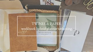 Twines amp Paper B6 Weekbook  Weekly Hybrid 2025  Unboxing and Honest Review [upl. by Ophelie]