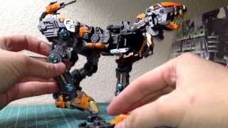 HMM Zoid Liger Zero Panzer Custom Painted WIP Update [upl. by Elletnwahs398]