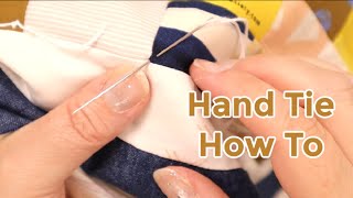 How to hand tie a quilt [upl. by Kilian]