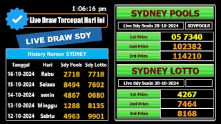 KELUARAN Result LIVE DRAW SYDNEY 29 Oktober 2024Pengeluaran sydney hari ini LIVE TERCEPAT [upl. by Icam]