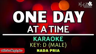 One Day at a Time  Male Karaoke  Christian karaoke songs with lyrics [upl. by Salkin]