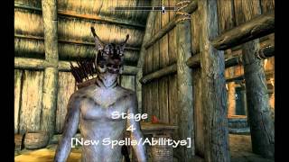 Skyrim Khajiit Vampire Progression [upl. by Lennahc]