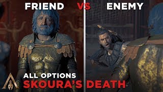 Alexios Fights Skoura in the Arena Friend vs Enemy Approach Death Scene  Assassins Creed Odyssey [upl. by Ahsekal]