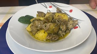 CARCIOFI E PATATE ALLA ROMANA RICETTA ORIGINALE [upl. by Reseta498]