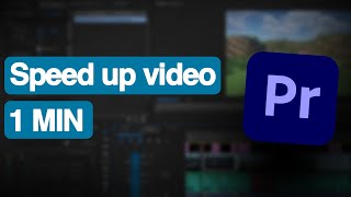 How to speed up video in Premiere pro  EASY Full guide [upl. by Nalim955]