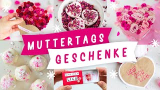 DIY MUTTERTAGS GESCHENKE ❤️  5 Geschenkideen zum Muttertag 2022  Muttertagskarte basteln [upl. by Airamana744]