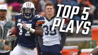 The Top 5 plays from Auburns ADay Game [upl. by Charlena]