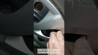 5 Steps to Use a Air pump to inflate a car tire Like amp Subscribe shortvideo cars tires airport [upl. by Loftis]