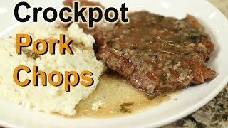 Crockpot Pork Chops  So Tender In A Slow Cooker by Rockin Robin [upl. by Bonny]