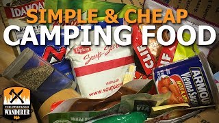 Simple and Cheap Camping Food for Backpacking Bushcraft or Hiking [upl. by Etteroma]