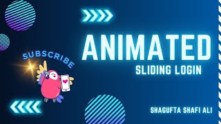 Mastering Animated Sliding Login forms [upl. by Rhett196]