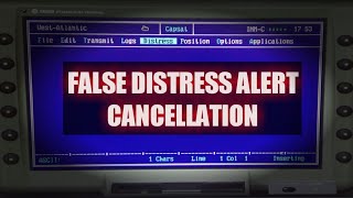 INMARSAT C  GMDSS  Cancellation of False Distress Alert [upl. by Dammahom621]