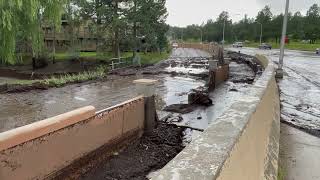 Cedar Creek jumps Mechem destroys wall at Innsbrook Village [upl. by Girardo]