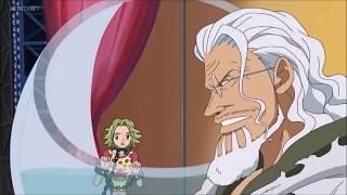 Rayleigh usa haki del rey frente a los Mugiwara  one piece sub español [upl. by Aonian]