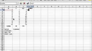 Parámetros estadísticos con Libreoffice [upl. by Natasha120]