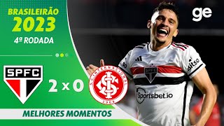 SÃO PAULO 5 X 1 INTER DE LIMEIRA  MELHORES MOMENTOS  9ª RODADA DO PAULISTA 2023  geglobo [upl. by Salohcim]