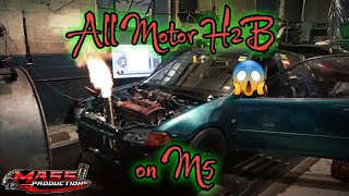 250HP H2B Civic All Motor On M5 [upl. by Aitnahc]