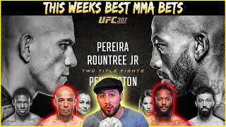 This Weeks Best MMA Bets  UFC 307 Betting Breakdown Pereira vs Rountree  Lock Of The Week [upl. by Beverlee]