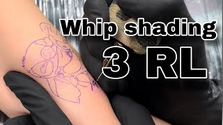 Stippling tattoo tutorial  whip shading tattoo real time 😎 [upl. by Yetty579]