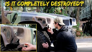 How To Repair Severe Hmmwv Hood Damage Huge Transformation [upl. by Camarata]