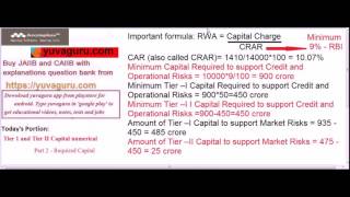 CAIIB Tier 1 Tier II 2 Capital by Vishal Mantri 91 9960560404 [upl. by Harias]