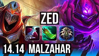 ZED vs MALZAHAR MID  79 winrate 8310  BR Master  1414 [upl. by Nereus]