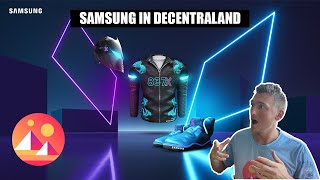 Decentraland  Samsung 837X Event  Tokens and Wearable Raffles How to get the badges [upl. by Asylla73]