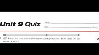 Passages 1 Unit 9 quiz audio [upl. by Ehudd588]