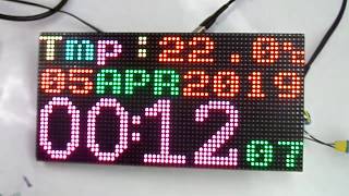 64x32 RGB Led Matrix Clock With esp8266 [upl. by Lauren319]