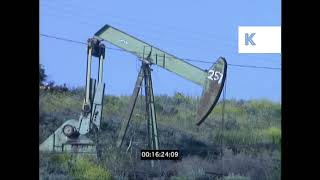 1990s Los Angeles Oil Wells Pump Jacks Nodding Donkeys [upl. by Leinto]