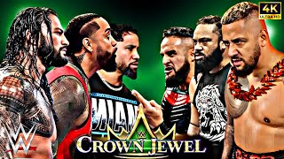 Bloodline vs Bloodline Full Match  WWE Crown Jewel 2024 [upl. by Anelram521]