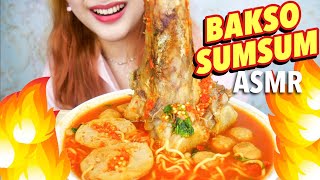 ASMR BAKSO PEDAS TULANG SUMSUM  ASMR Indonesia [upl. by Nera662]