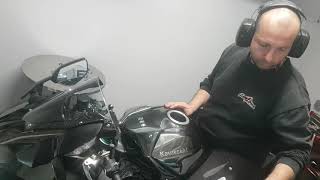 Kawasaki H2 2016 stock amp with MWR filter on the dyno [upl. by Rfinnej813]