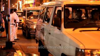 On the road Durga Puja carnival in Kolkata [upl. by Llertrac]