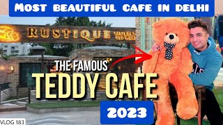 RUSTIQUE CAFE DELHI 2023 Teddy bear cafe  BEAUTIFUL CAFE IN DELHI 2023  Best cafe in Delhi [upl. by Llehsar]