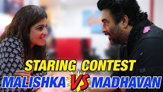 Staring Contest  Malishka vs Madhavan  Mega Icons  Maddy [upl. by Nivrem]