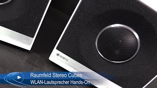 Raumfeld Stereo Cubes WLANLautsprecher im HandsOn  AllroundPCcom [upl. by Oina168]