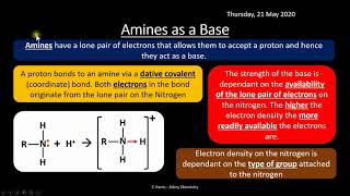 AQA 311 Amines REVISION [upl. by Aeslahc]