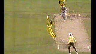 ARCHIVE MINI  In less than 90 seconds all of Allan Borders caught and bowled moments ODIs 198889 [upl. by Filip]