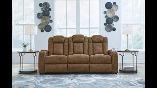 Wolfridge Dual Power Reclining Sofa by Ashley 6070315  SpeedyFurniturecom [upl. by Stoddart]