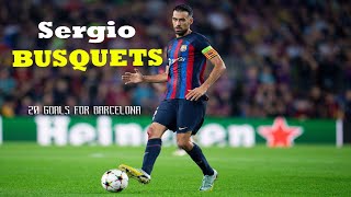 Sergio Busquets All 20 Goals For Barcelona [upl. by Beckett]