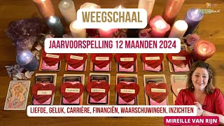 WEEGSCHAAL STERRENBEELD JAARVOORSPELLING 2024 TAROT LENORMAND ASTRO  MIREILLE VAN RIJN [upl. by Bouzoun110]