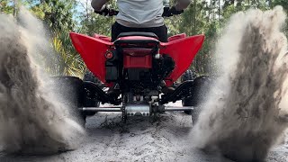 TRX450R Trail Riding [upl. by Kreitman]