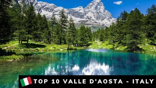 TOP 10 PLACES TO VISIT VALLE DAOSTA  ITALY TRAVEL GUIDE [upl. by Aisul]