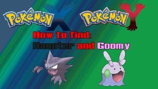 Where to find Haunter and Goomy in Pokemon X and Y Tutorial 1 [upl. by Eelarbed]