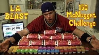 LA BEAST vs 150 MCDONALDS CHICKEN MCNUGGETS [upl. by Huai382]