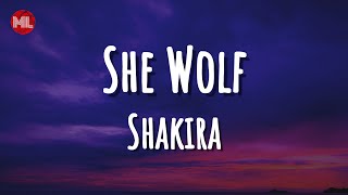 Shakira  She Wolf Letra  Lyrics [upl. by Palecek51]