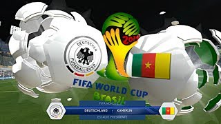 Deutschland gegen Kamerun  WM 2014 Brasilien VIERTELFINALE  Let´s Play Fifa 14 ◄DFB 08► [upl. by Ettessil62]