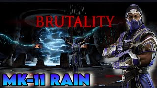 BOSS MK11 RAIN BRUTALITY  ELDER WIND TOWER  MORTAL KOMBAT 11 [upl. by Tressa]